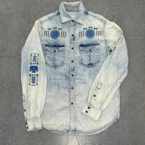 VNTG RYAN Michael Embroidered Long Sleeve Shirt